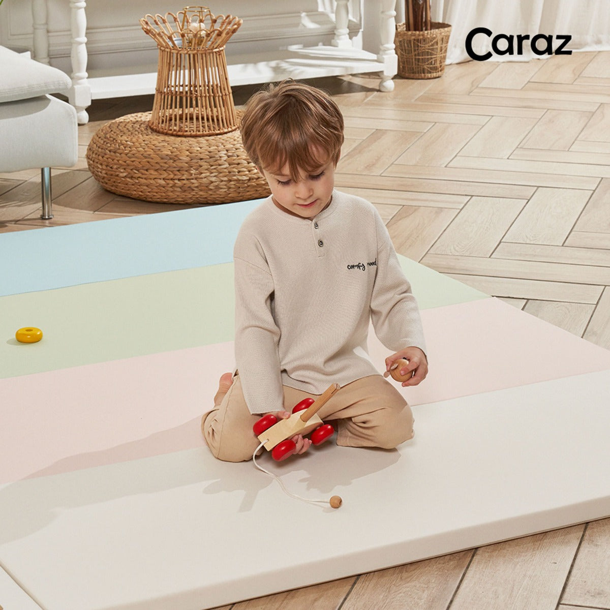 Caraz Secret Wide Folding Playmat, 140 x 200cm (7 Colors) - Pupsik Singapore