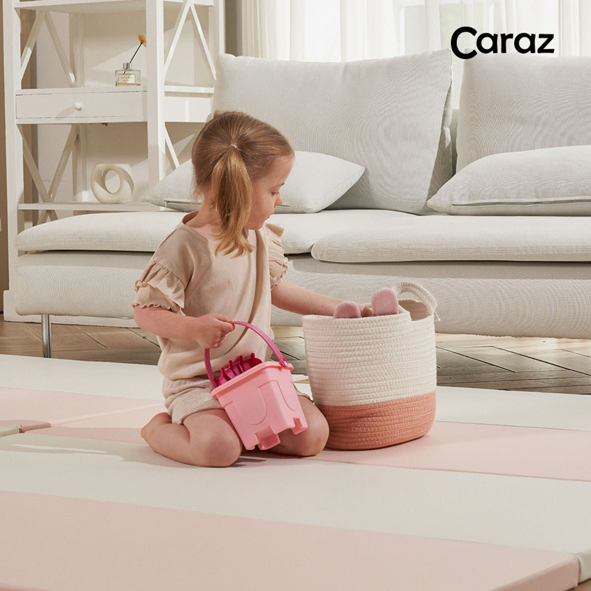 Caraz Secret Wide Folding Playmat, 140 x 200cm (7 Colors) - Pupsik Singapore