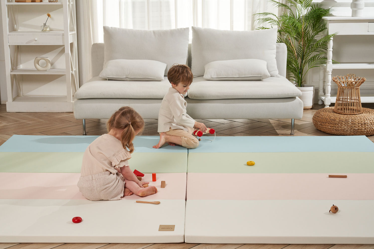 Caraz Secret Wide Folding Playmat, 140 x 200cm (7 Colors) - Pupsik Singapore