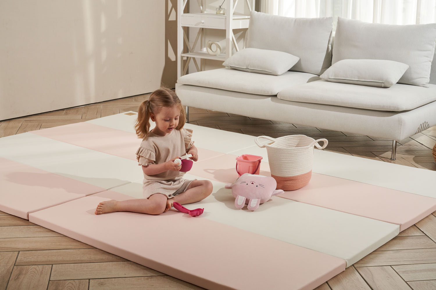 Caraz Secret Wide Folding Playmat, 140 x 200cm (7 Colors) - Pupsik Singapore