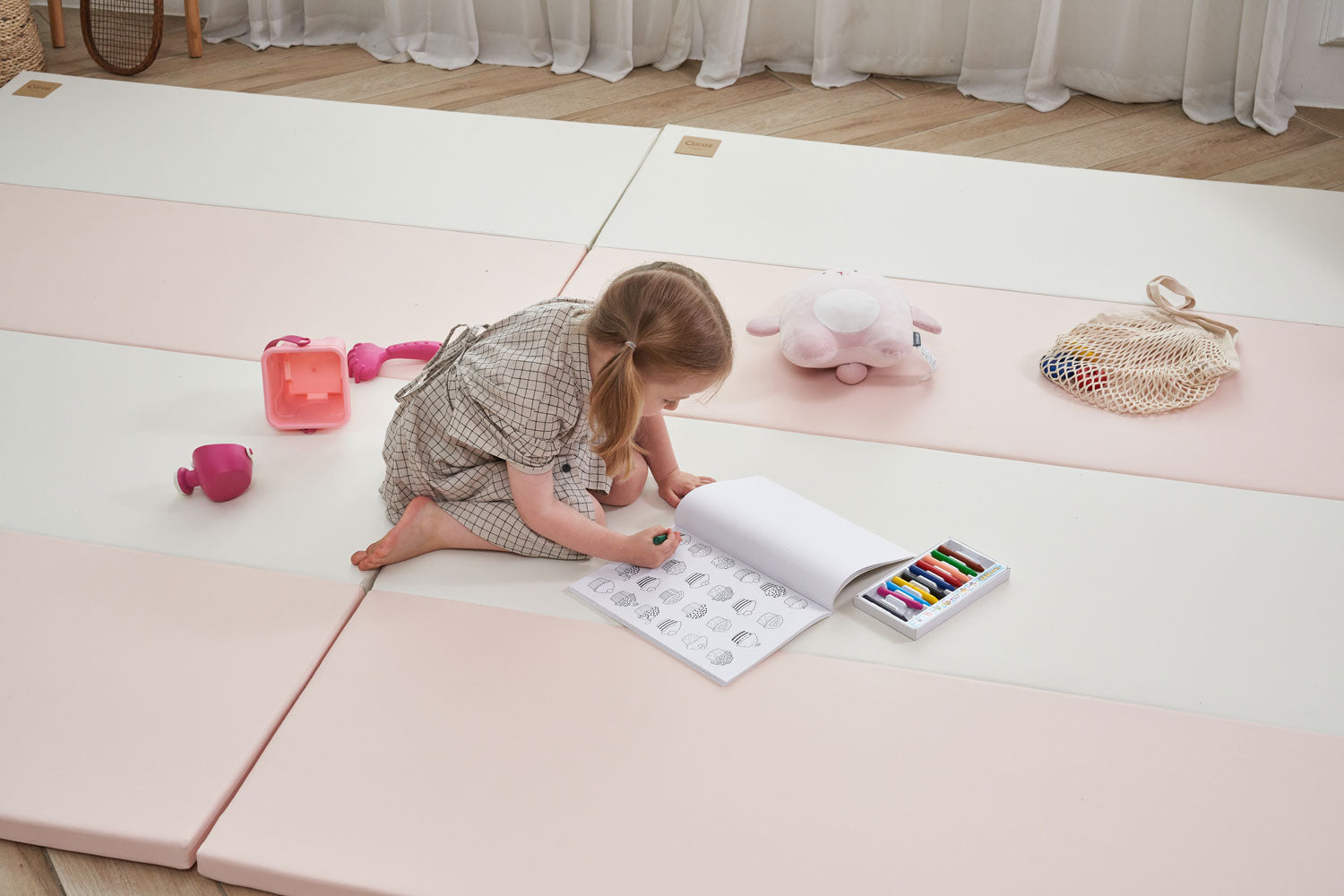 Caraz Secret Wide Folding Playmat, 140 x 200cm (7 Colors) - Pupsik Singapore