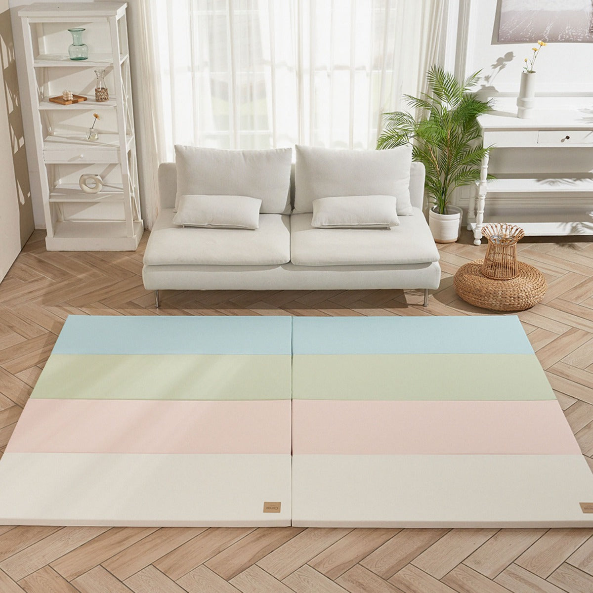 Caraz Secret Wide Folding Playmat, 140 x 200cm (7 Colors) - Pupsik Singapore