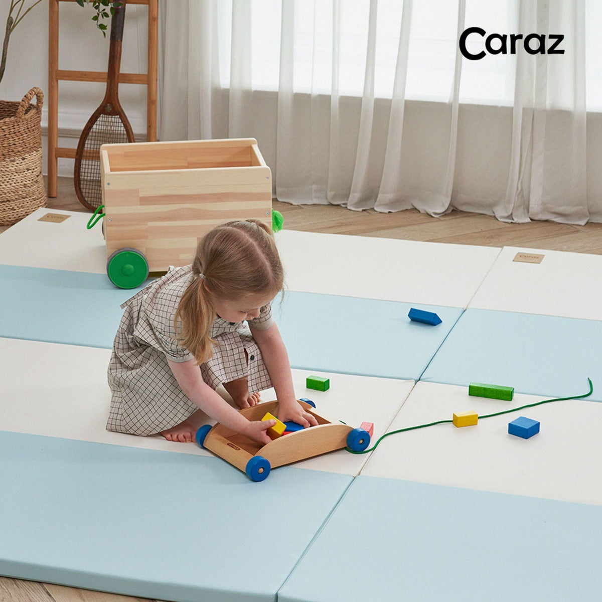 Caraz Secret Wide Folding Playmat, 140 x 200cm (7 Colors) - Pupsik Singapore