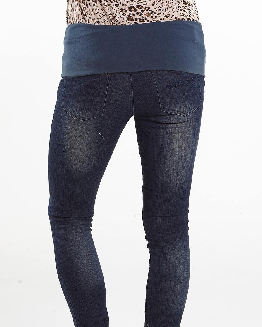 MEV Sexy Skinny Jeans Foldover - Distressed Denim