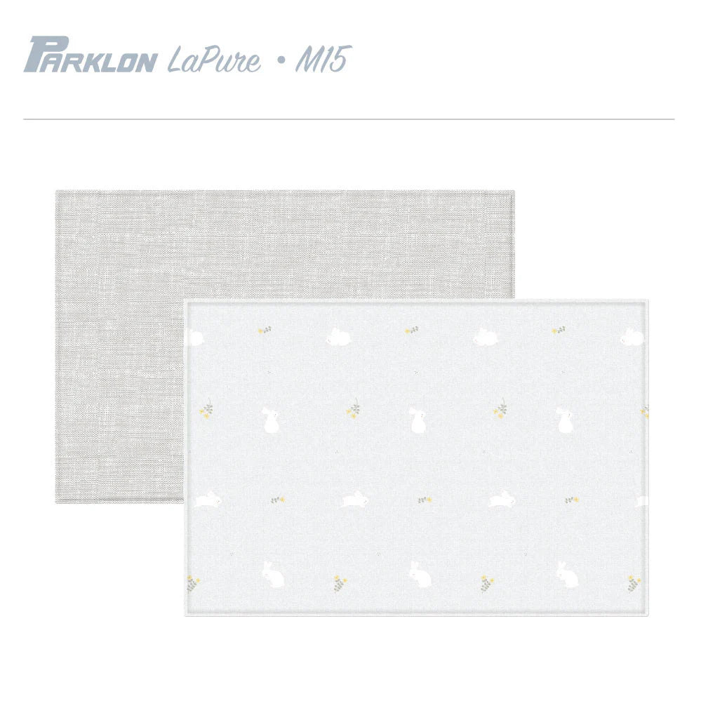 Parklon LaPure Playmat - Hello Bunny Natural Fabric Grey (M15)