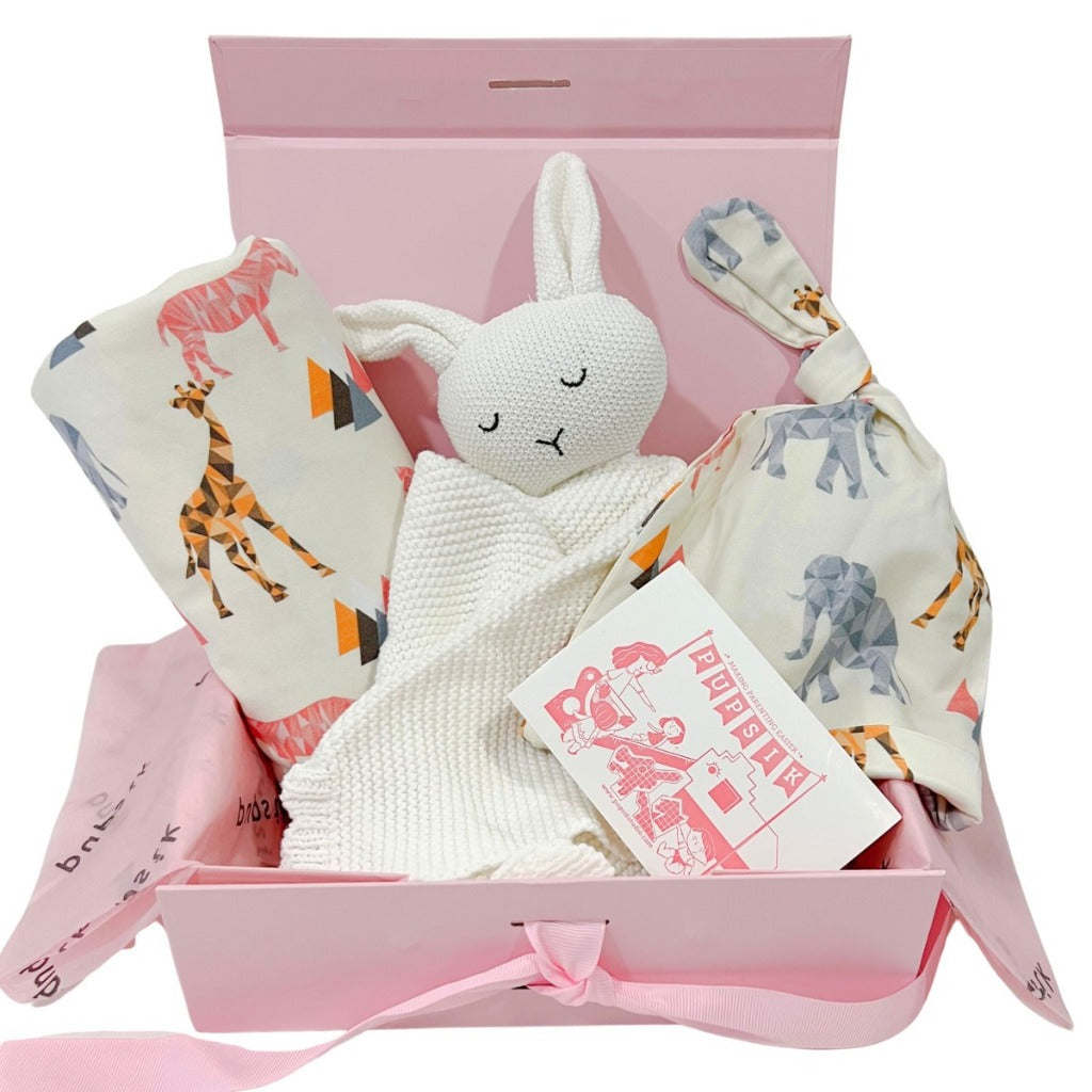 A, Apple Pie Personalised Newborn Gift Set (2 Designs)