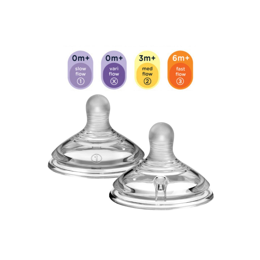 Tommee Tippee Natural Start Teats, 2pk (4 Sizes)