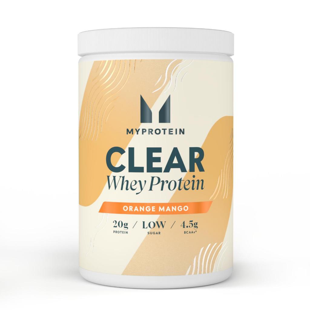 MyProtein Clear Whey Isolate Protein Powder (Orange Mango), 20 Servings - Exp 06/26