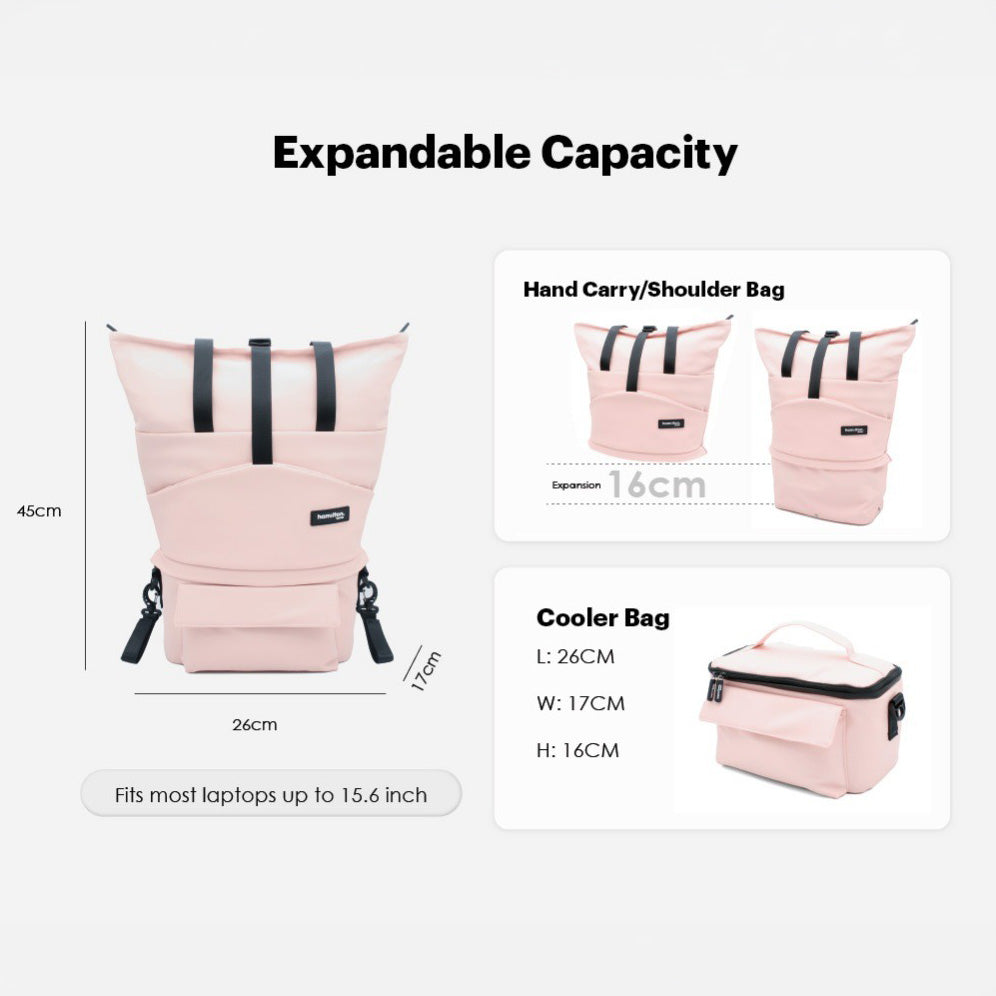 Hamilton EZZE Tote Bag with Detachable Cooler Bag (3 Colors)