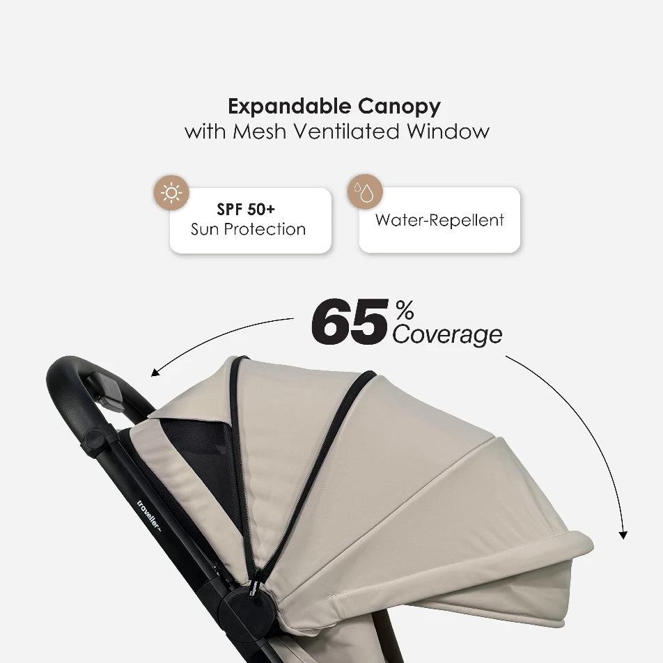 Hamilton Traveller Stroller (2 Colors) | Auto-fold Stroller