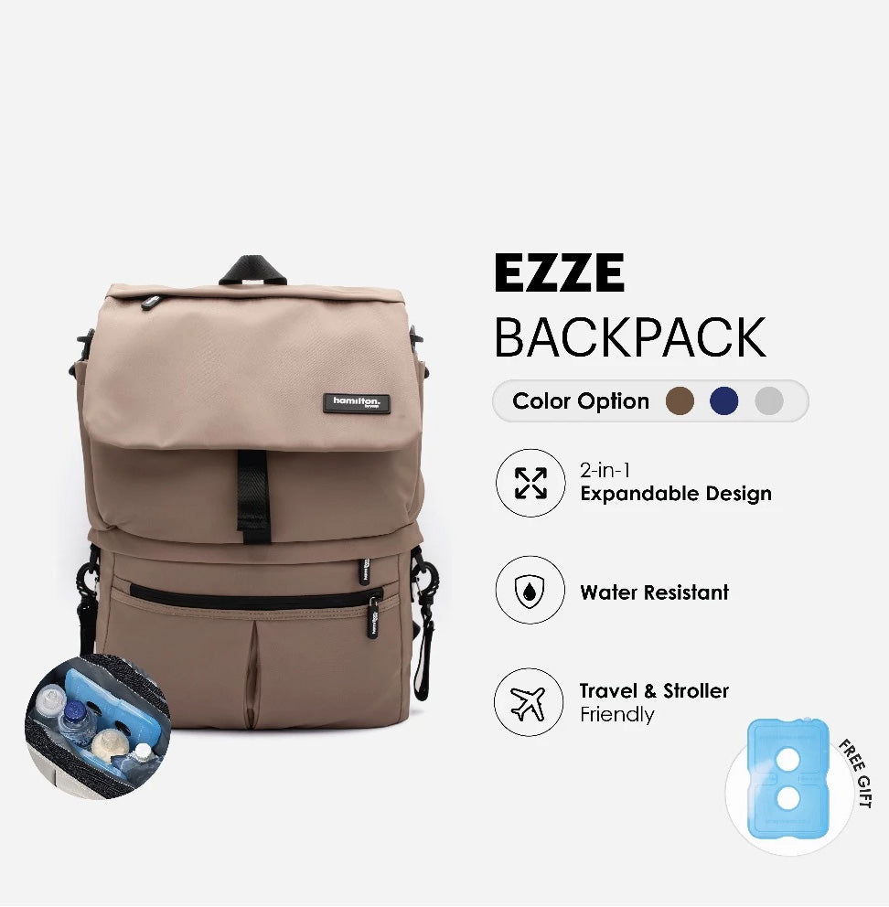Hamilton EZZE Backpack with Detachable Cooler Bag (3 Colors)