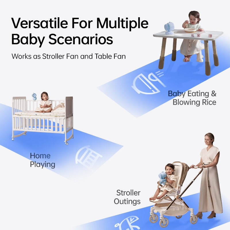 JisuLife Clip/Octopus Stroller Fan Life 3, 5000mah (4 Types)