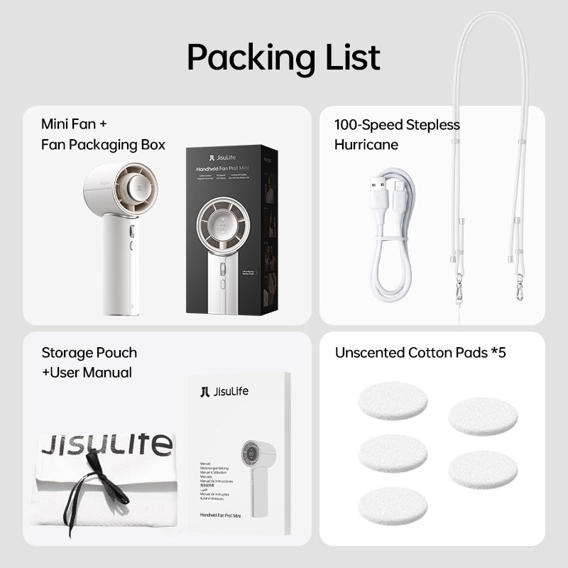 JisuLife Handheld Fan Pro1 Mini, 4250mah (3 Colors)