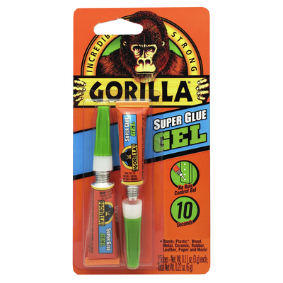 Gorilla Super Glue Gel Tube (2 x 3g)
