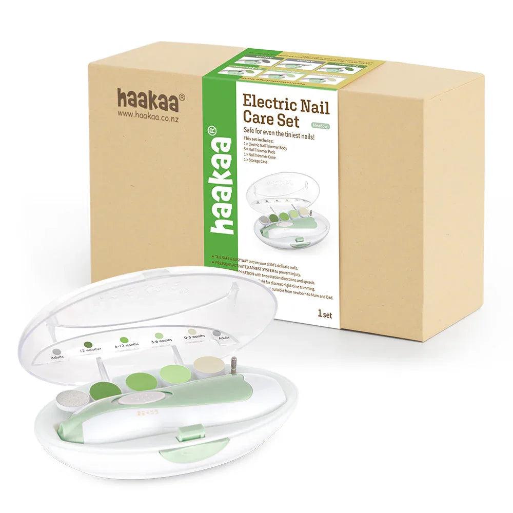 Haakaa Electric Nail Trimmer Care Set (2 Colors) | Pupsik Singapore