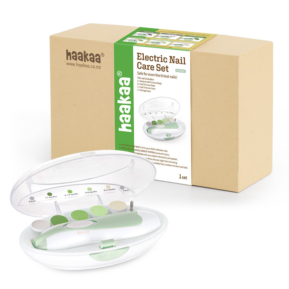 Haakaa Electric Nail Trimmer Care Set (2 Colors) - Pupsik Singapore