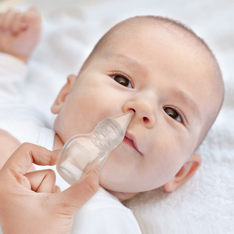 Haakaa Easy-Squeezy Silicone Bulb Syringe Nose Cleaner (2 Tips)