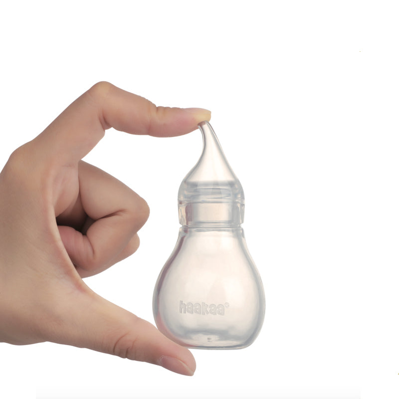 Haakaa Easy-Squeezy Silicone Bulb Syringe Nose Cleaner (2 Tips)