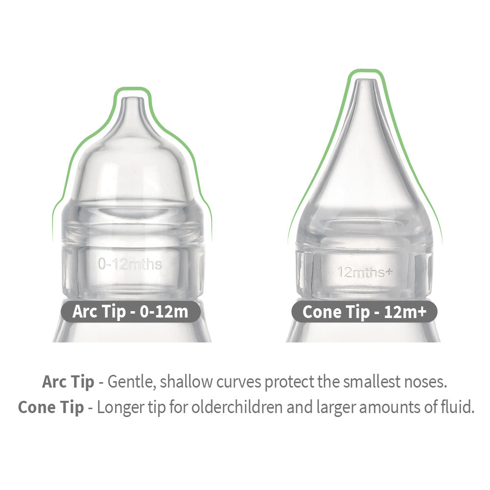Haakaa Easy-Squeezy Silicone Bulb Syringe Nose Cleaner (2 Tips)