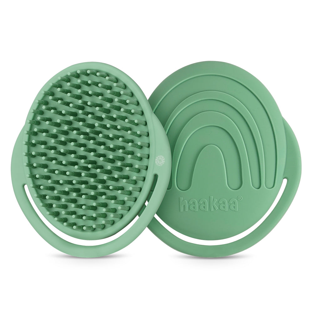 Haakaa Silicone Shampoo Brush (3 Colors) - Pupsik Singapore