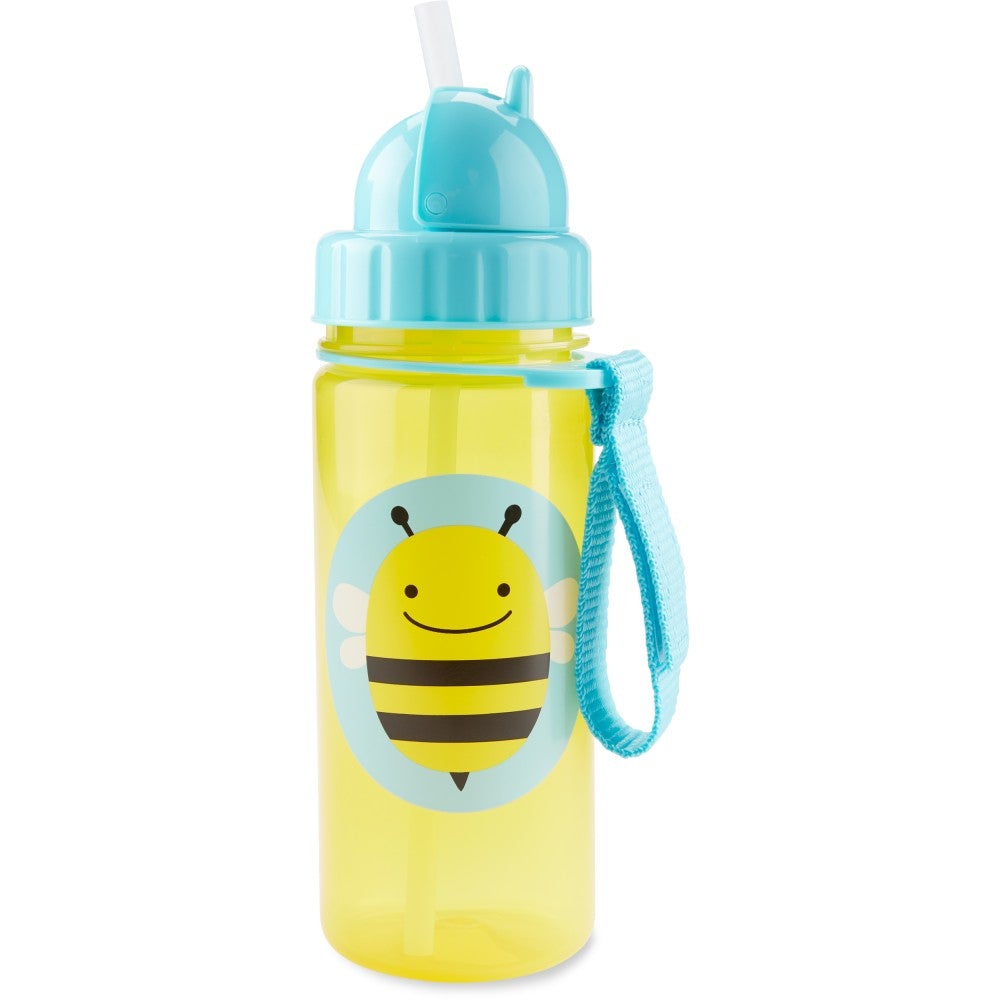 Skip Hop Zoo Straw Water Bottle, 13oz (12 Designs) - Pupsik Singapore