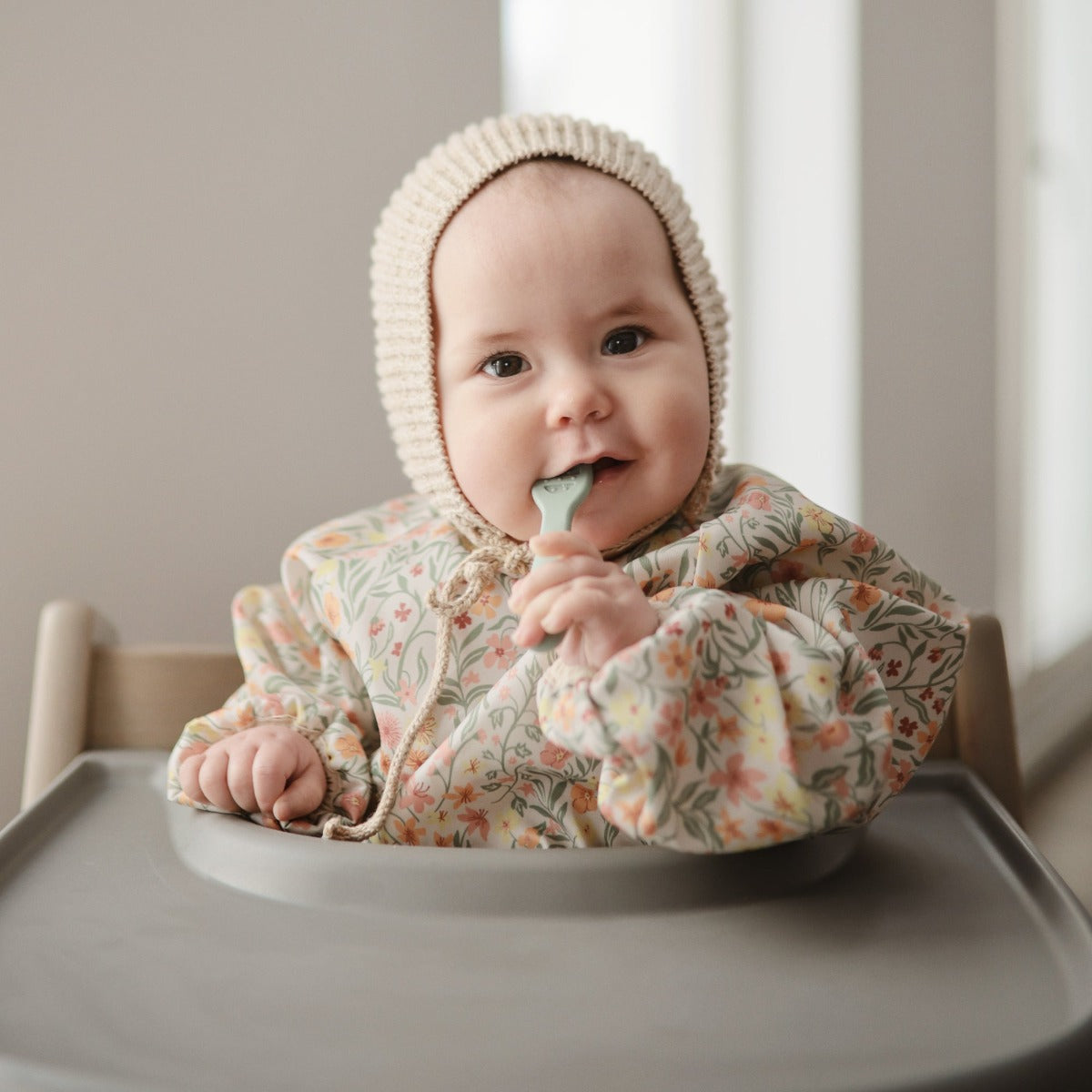 Mushie Long Sleeve Baby Bib (8 Designs)