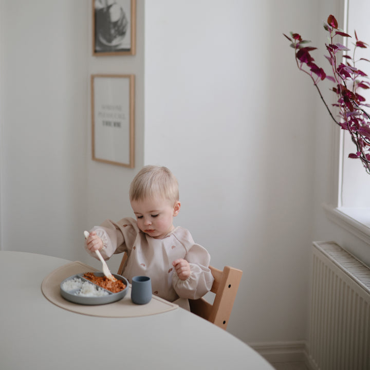 Mushie Long Sleeve Baby Bib (8 Designs) - Pupsik Singapore
