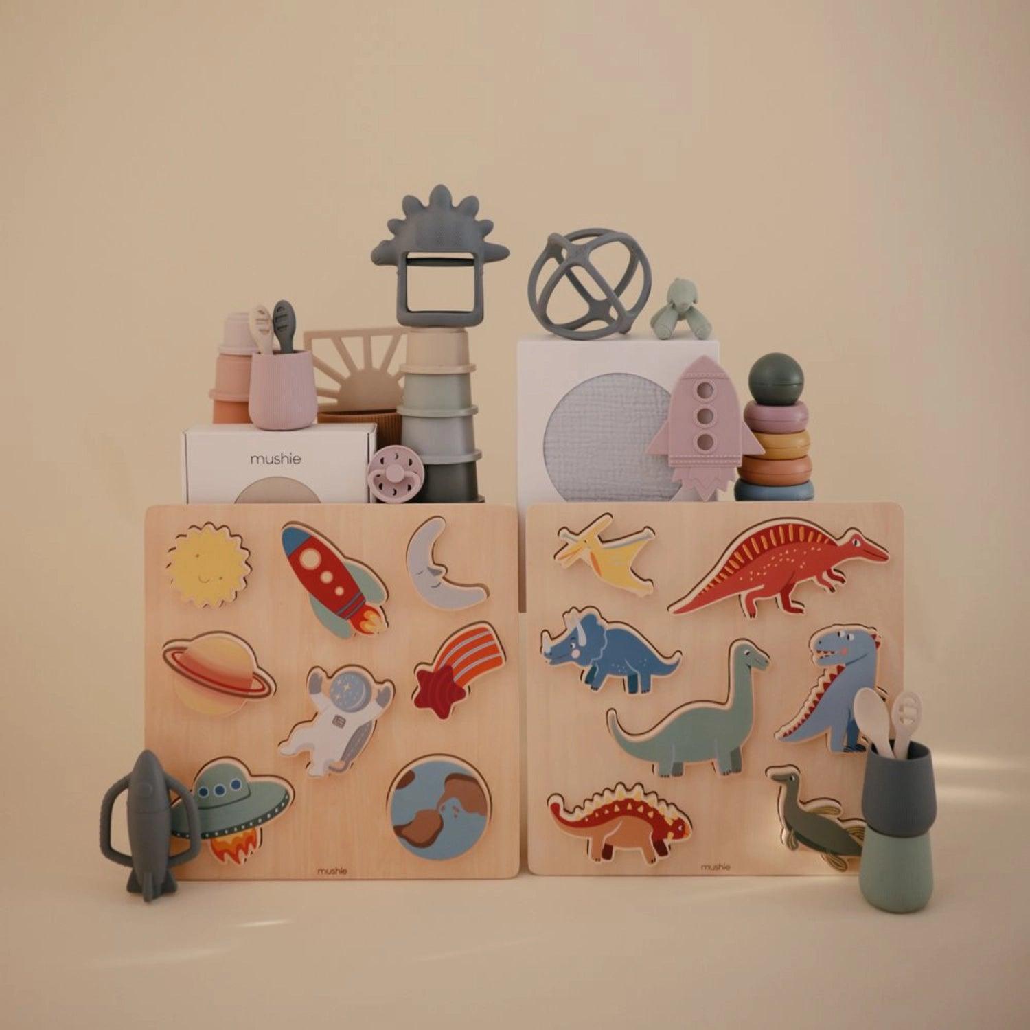 Mushie Wooden Puzzle (3 Designs) - Pupsik Singapore