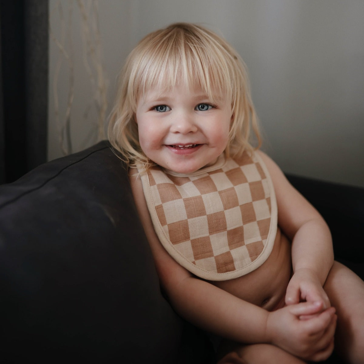 Mushie Muslin Baby Bib, 2pk (6 Designs)