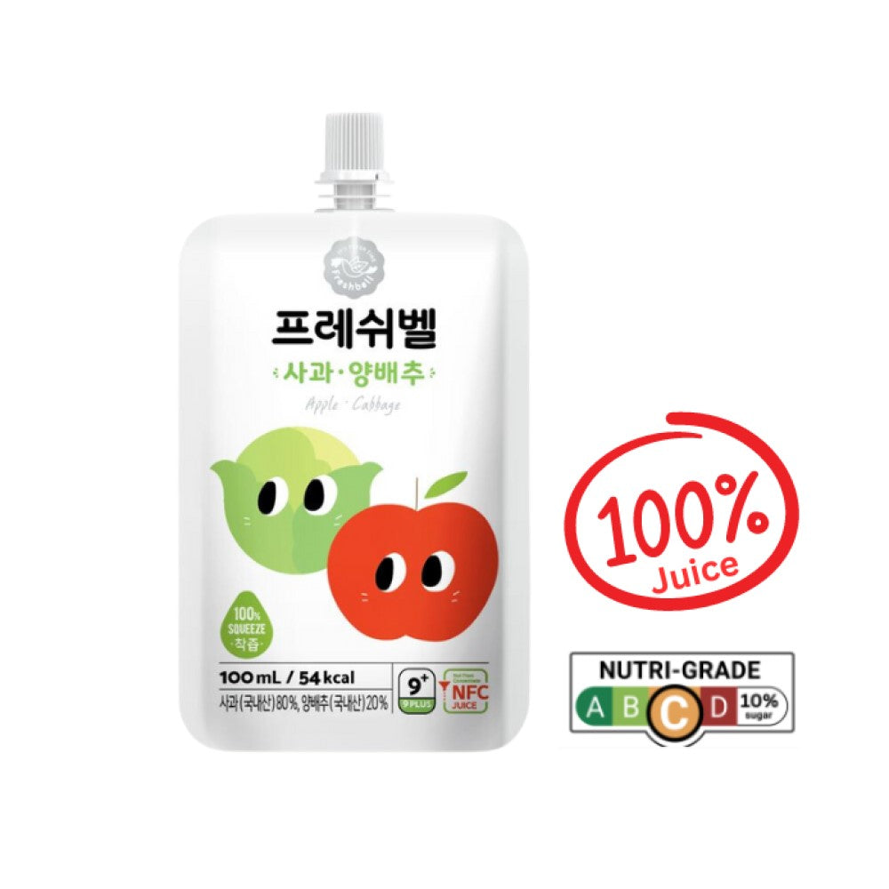 Freshbell 100% NFC Apple Cabbage Juice, 100ml (Exp 12/25)