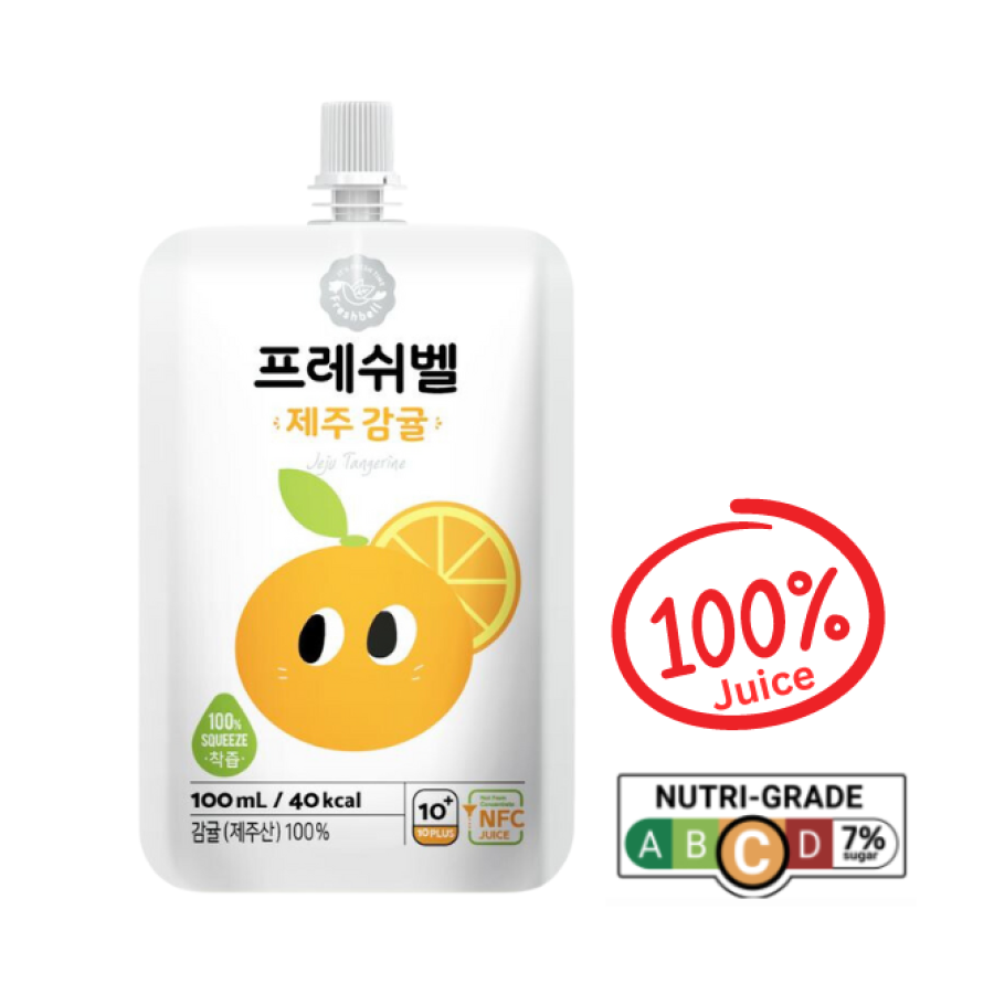 Freshbell 100% NFC Jeju Tangerine Juice, 100ml (Exp 06/26)
