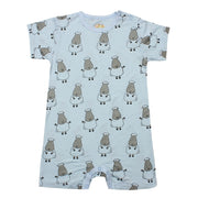 Baa Baa Sheepz Baby Short Sleeve Romper - Big Sheep Blue