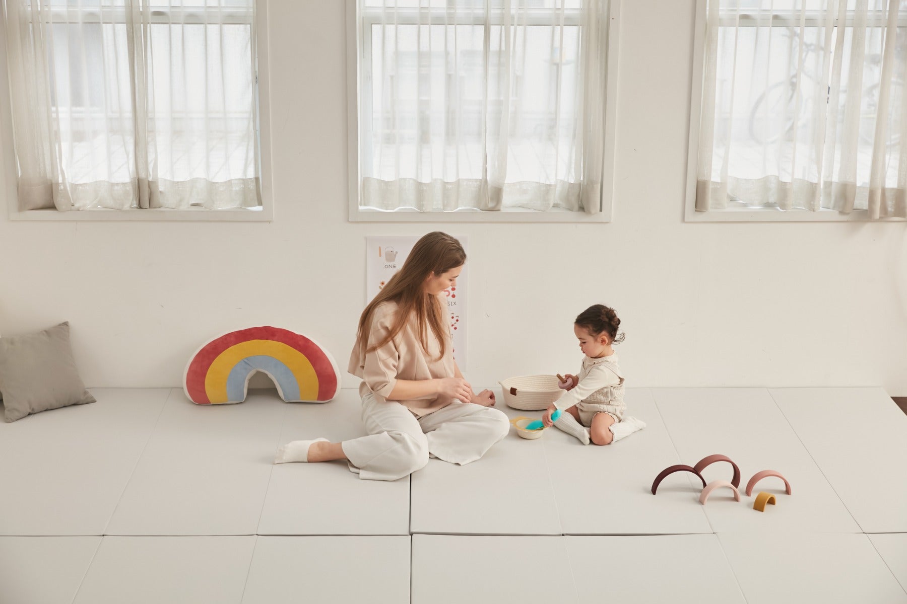 Caraz Signature Clean Folding Playmat, 140 x 200cm (4 Colors) - Pupsik Singapore