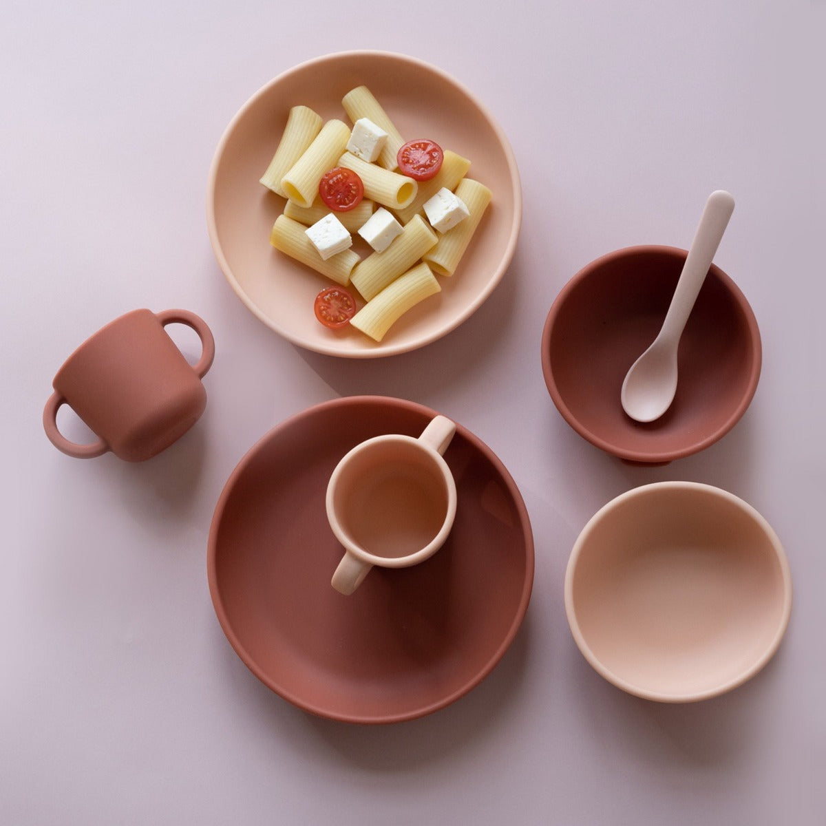 EKOBO Silicone Suction Plate Set, 2pk (2 Colors) - Pupsik Singapore