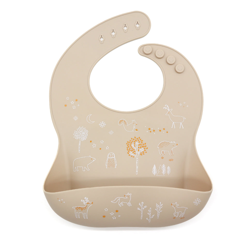 Biomom Silicone Patterned Baby Bibs (21 Designs) - Pupsik Singapore