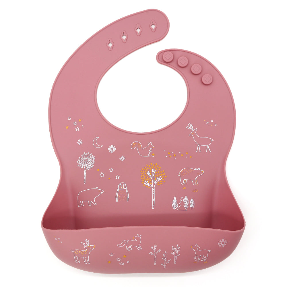 Biomom Silicone Patterned Baby Bibs (21 Designs) - Pupsik Singapore