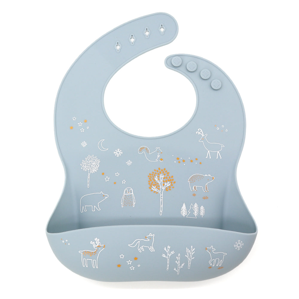 Biomom Silicone Patterned Baby Bibs (21 Designs) - Pupsik Singapore