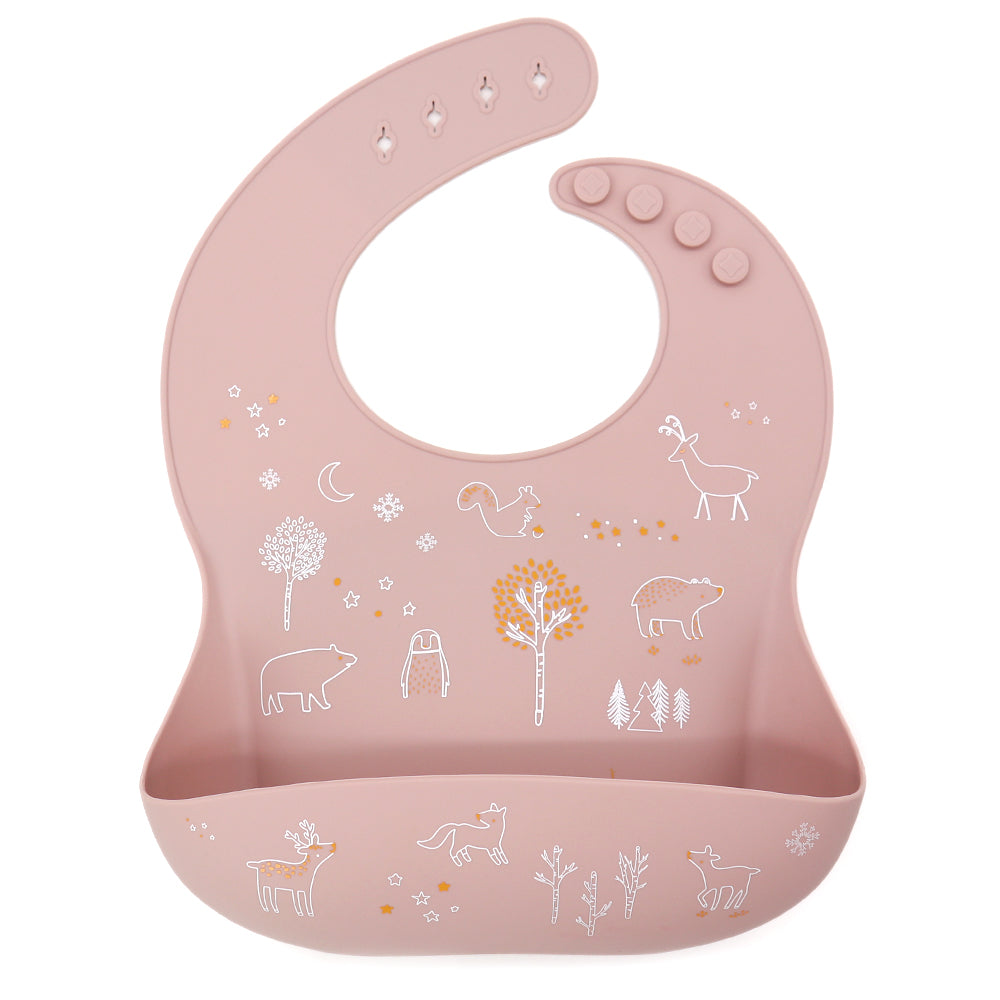 Biomom Silicone Patterned Baby Bibs (21 Designs) - Pupsik Singapore