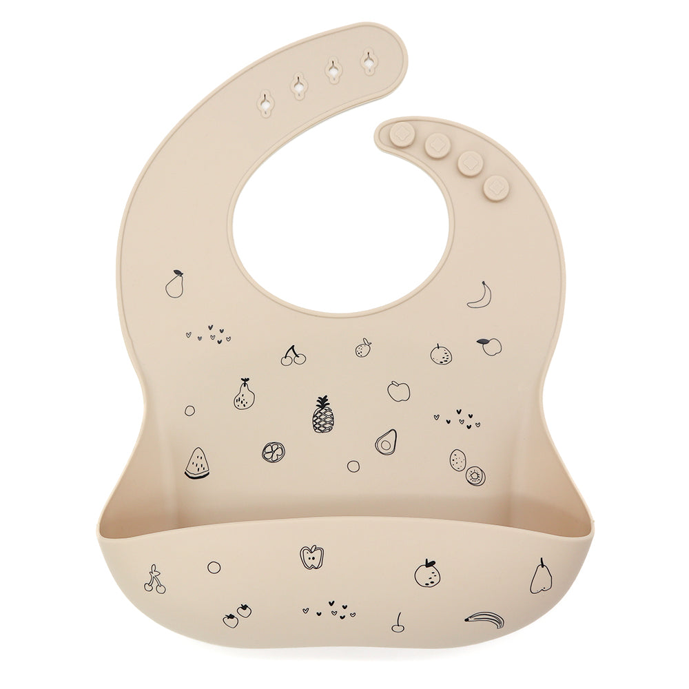 Biomom Silicone Patterned Baby Bibs (21 Designs) - Pupsik Singapore