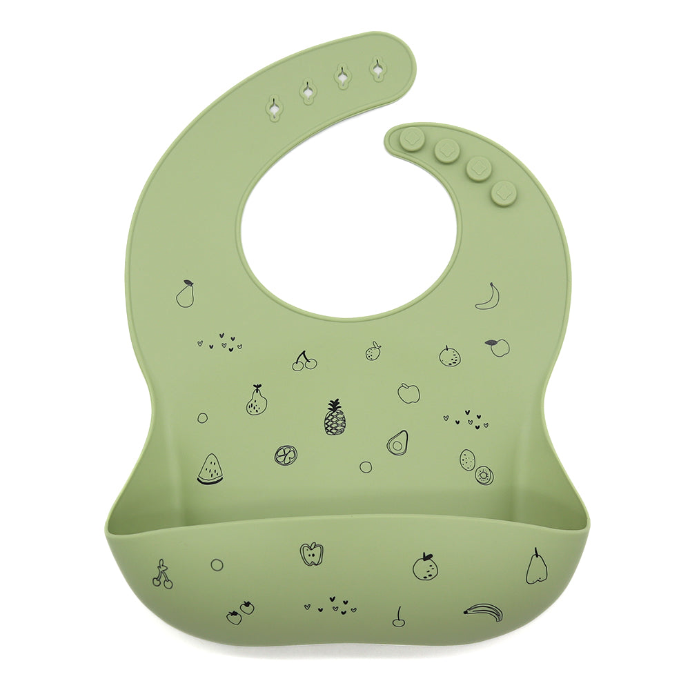 Biomom Silicone Patterned Baby Bibs (21 Designs) - Pupsik Singapore