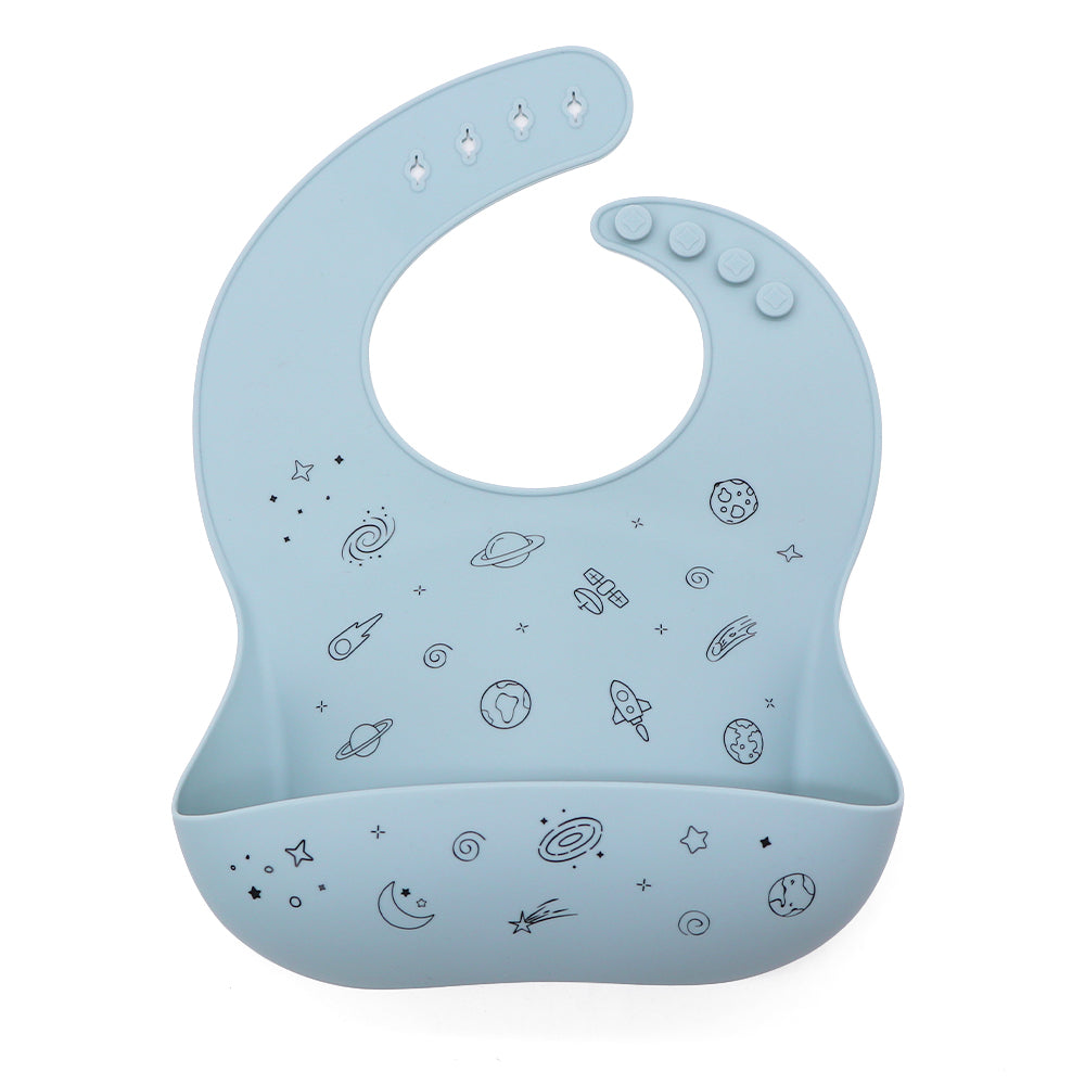 Biomom Silicone Patterned Baby Bibs (21 Designs) - Pupsik Singapore