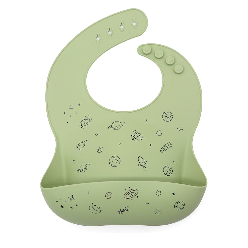 Biomom Silicone Patterned Baby Bibs (21 Designs) - Pupsik Singapore