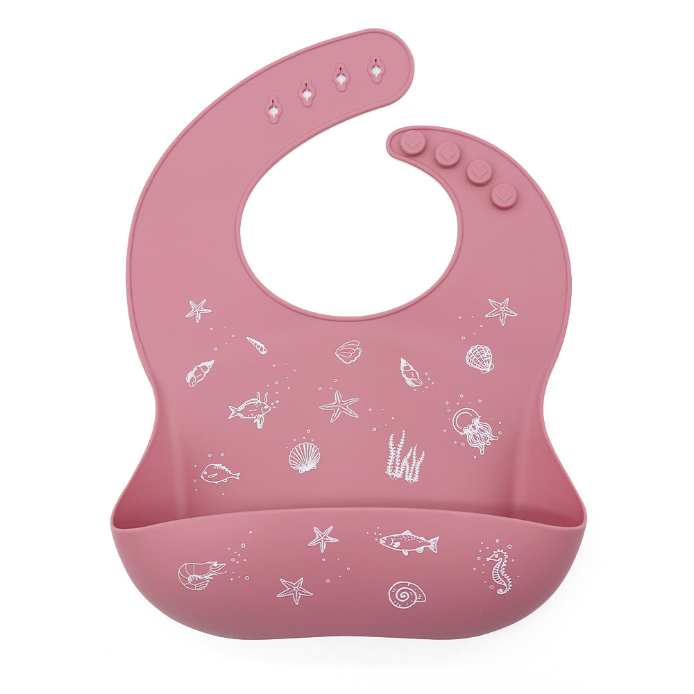 Biomom Silicone Patterned Baby Bibs (21 Designs) - Pupsik Singapore