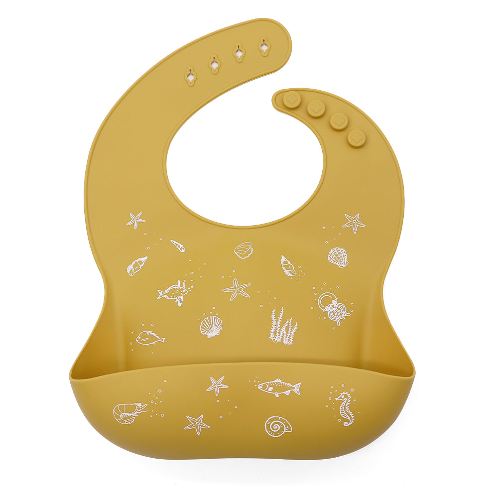 Biomom Silicone Patterned Baby Bibs (21 Designs) - Pupsik Singapore