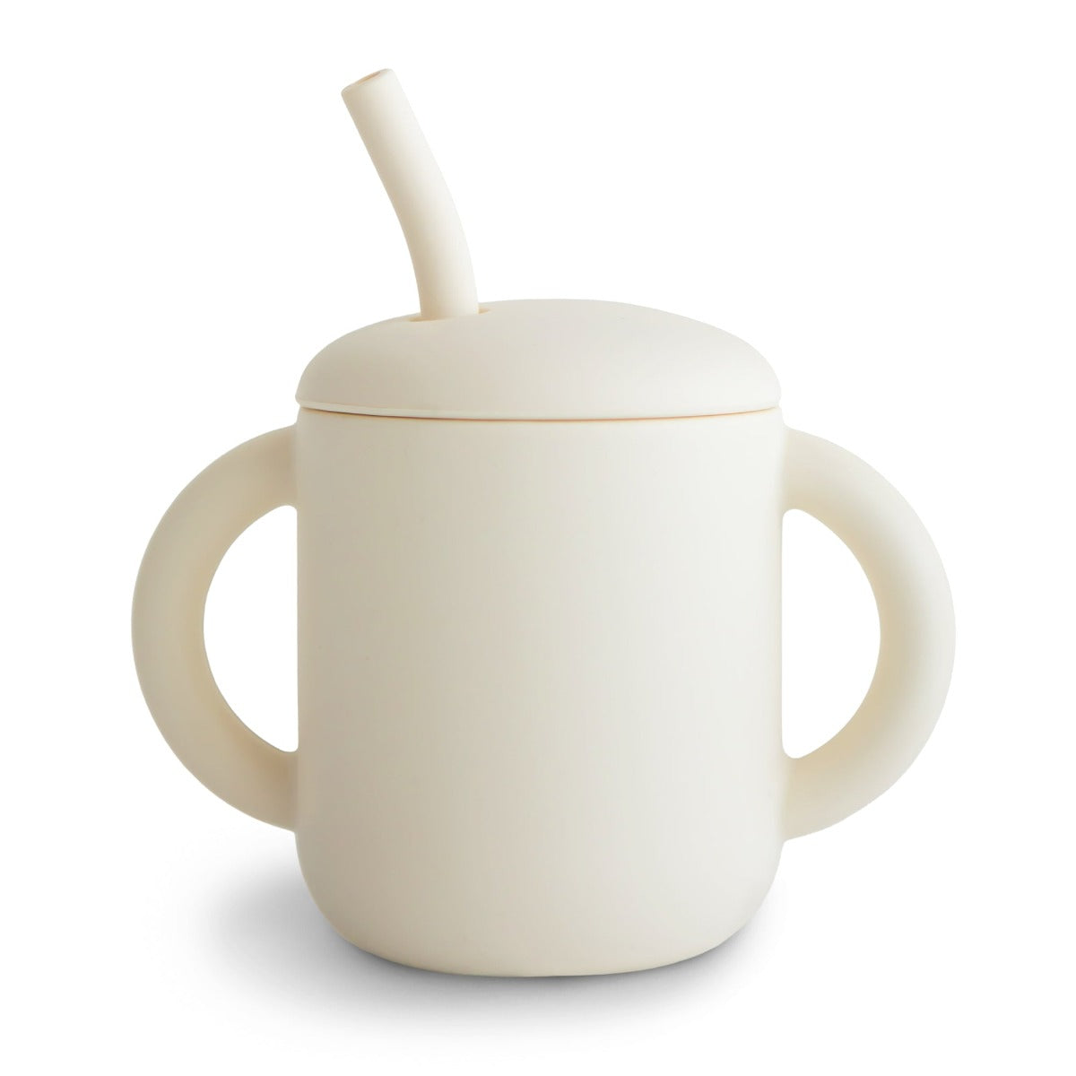 Mushie Silicone Training Cup + Straw, 175ml (9 Colors) - Pupsik Singapore