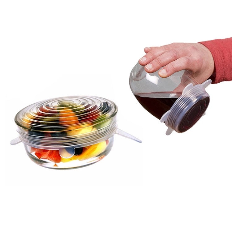 Biomom Reusable Silicone Stretch Lids (6-Piece Set)