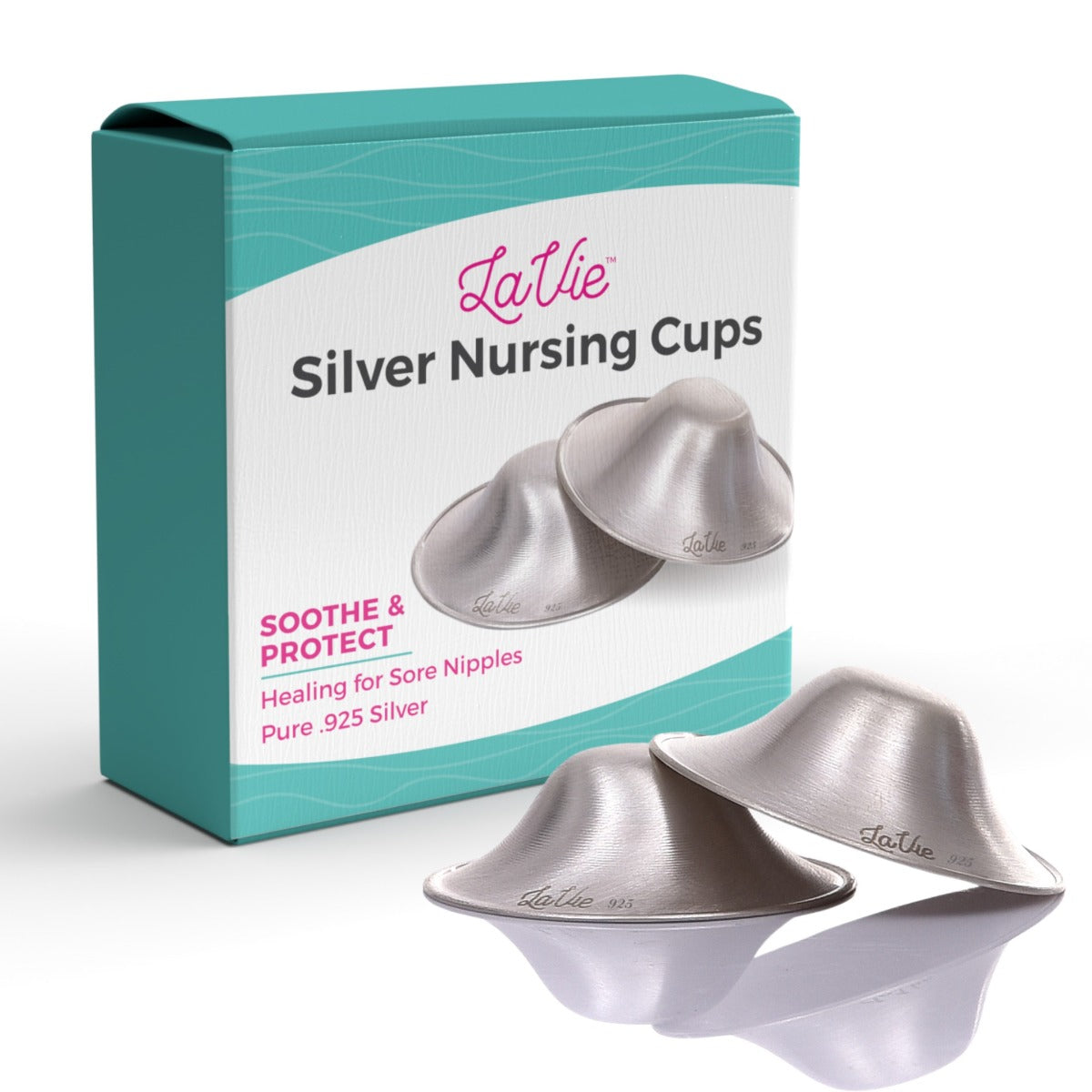 LaVie Silver Nursing Cups, 1 pair (2 Sizes)