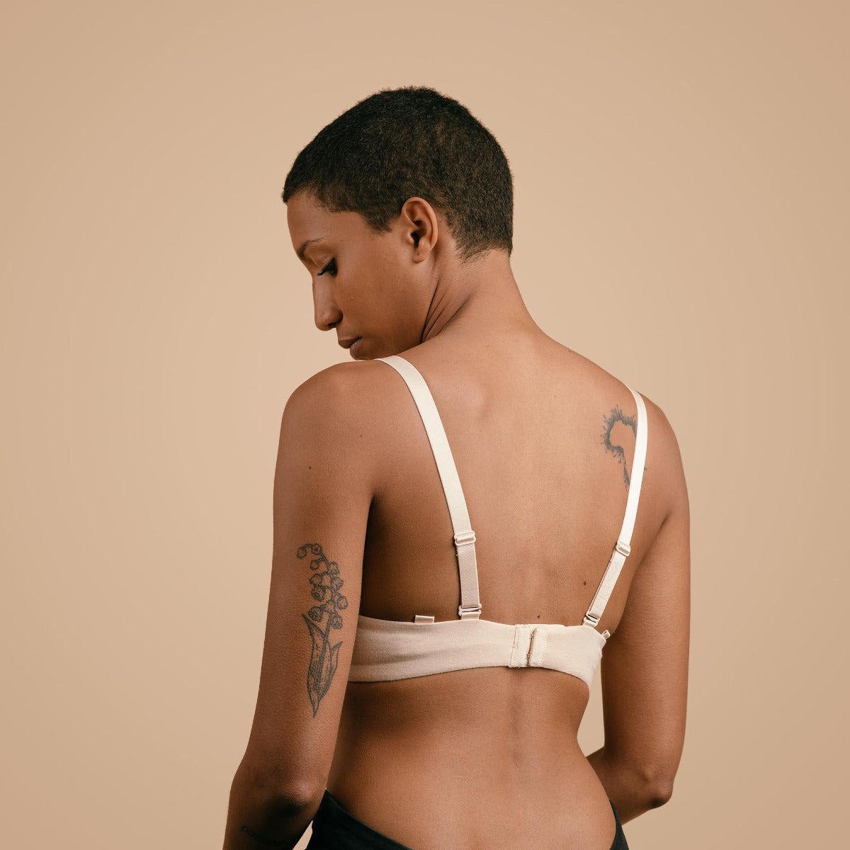 Simple Wishes Fixed Padding Nursing And Pumping T-Shirt Bra - Midnight Black (5 Sizes)