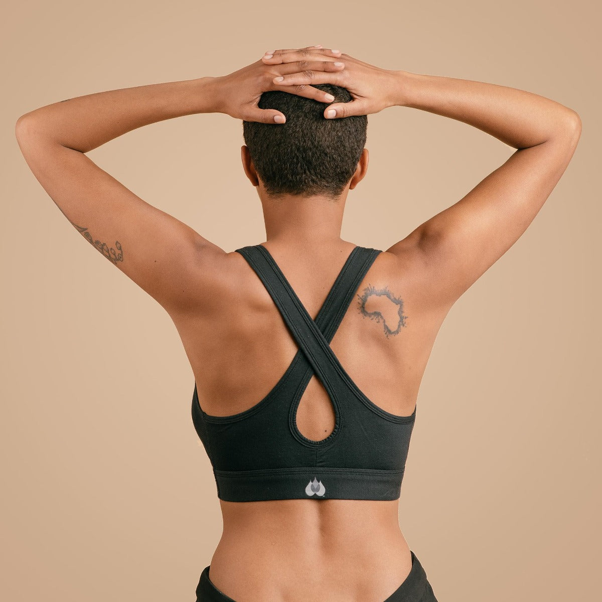 Simple Wishes Reversible Lounge & Sleep Nursing Bra - Black Grey Violet