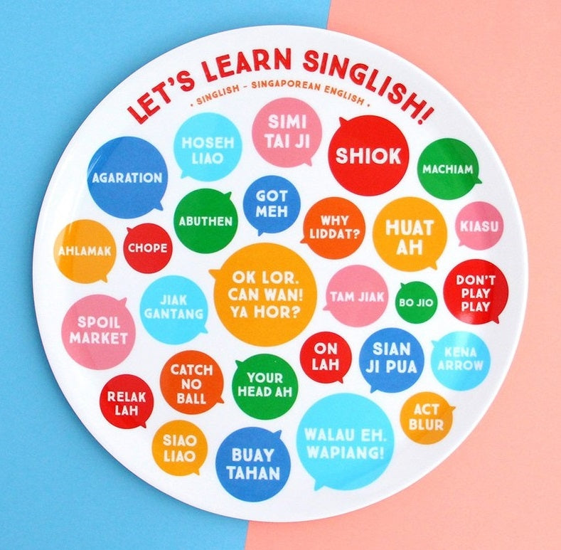 The Little Drom Store Melamine Plate (10 inch) (12 Designs) - Pupsik Singapore
